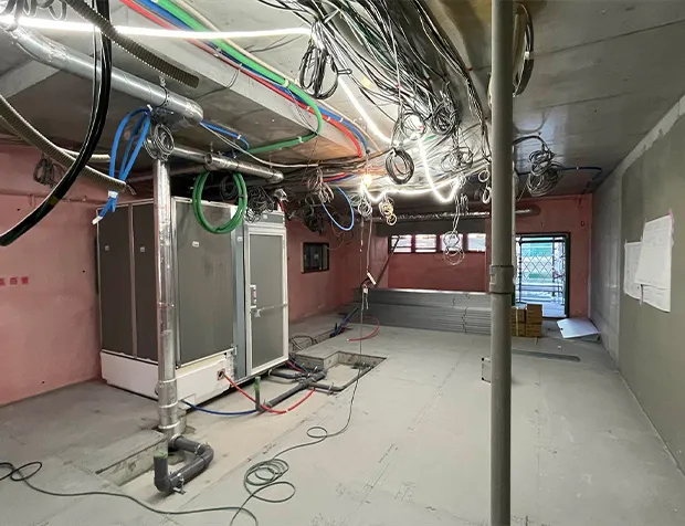 内装工事実施風景