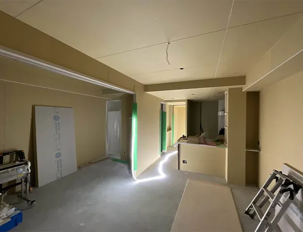 内装工事実施風景