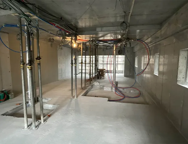 内装工事実施風景