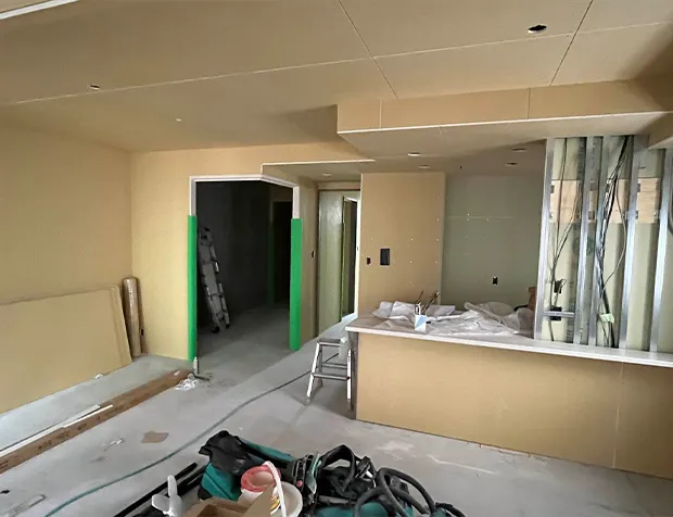 内装ユニット工事実施風景