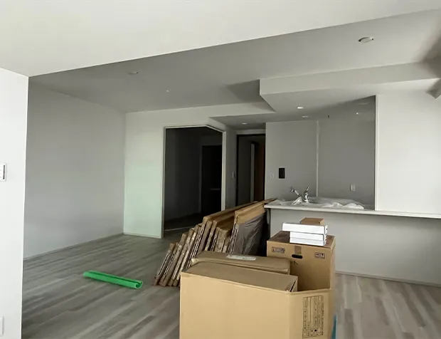 4階内装工事風景