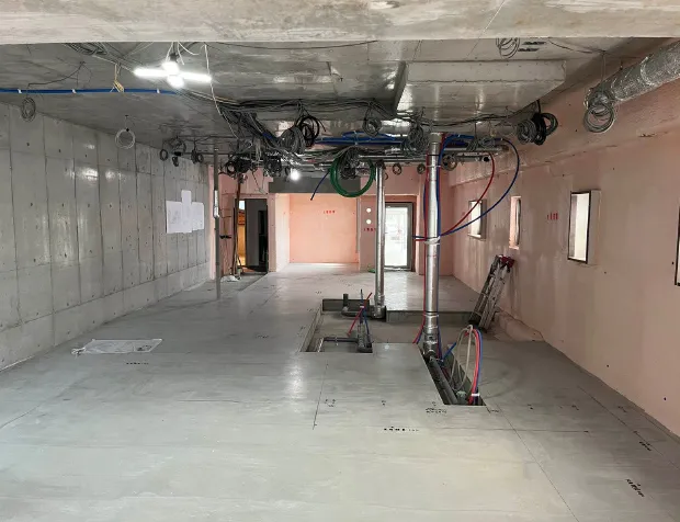 12階内装工事風景