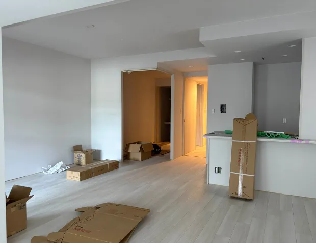 10階内装工事風景