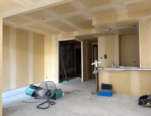 11階内装工事風景