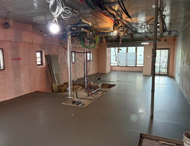 14階内装工事風景