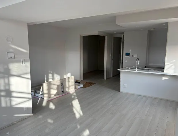 17階内装工事風景
