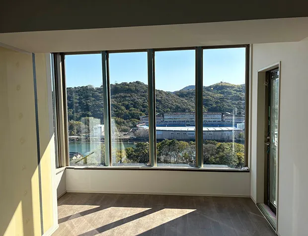 20階内装工事風景